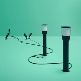 WIZ Elpas Sockelleuchte Erweiterung Tunable White&Color 400 lm Schwarz 2er Pack