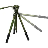 Sirui CT04 Dreibeinstativ mit Videoneiger CT5 Matt Grün Aluminium
