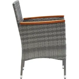 vidaXL Polyrattan Garten-Set 313100 9-tlg. grau