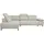 werk2 Ecksofa WERK2 "Focus-L, elektrisch erweiterbare Sitztiefe um ca. 30 cm, L-Form", natur, B:204cm H:82cm T:278cm, 92% Polyester, 8% Nylon, Sofas, Ecksofa, Komfort nach Maß: Ausziehbare Sitztiefe, verstellbare Kopfteile & Füße