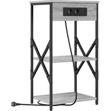 vidaXL Nachttisch mit Regal Grau Sonoma 41 x 31 x 76 cm Holzwerkstoff