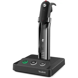 Yealink WH63 UC Wireless DECT Headset Teams Zertifiziertes,Einohr (Mono) Kabelloses für Softphones VoIP Tisch Telefon,Bis zu 120m Reichweite,8 Stunden Sprechzeit pro Ladung