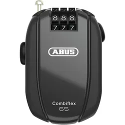 Aufrollkabelschloss ABUS "Combiflex StopOver 65" Gr. 65, schwarz, Sicherheitsschlösser, 65, L:65cm
