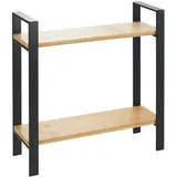 Wenko Küchenregal Lou, Kompaktes (B x H x T): 32 x 33 x 11 cm, Metall, Schwarz,