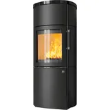 Kaminofen Hark 44-5.5 GT ECOplus RUA 8 kW - Ofenkacheln: schwarz-glänzend - Korpus: graphit