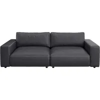 Big-Sofa MUSTERRING "LUCIA Mega Sofa, hoher Sitzkomfort, Breite 252cm, Kontrastnaht", braun (mocca puro), B:252cm H:81cm T:124cm, Flachgewebe FLORIS (100% Polyester);Flachgewebe VALMONT (60% Baumwolle/ 40% Leinen);Microfaser CRONA (100% Polyester), Sofas, Big-Sofa, in vielen Qualitäten und 4 unterschiedlichen Nähten, 2,5-Sitzer
