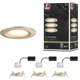 Paulmann LED-Einbauleuchten Nova 3x 6W starr Gold matt