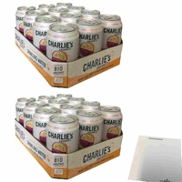 Charlie's Organics Sparkling Water Passionfruit 2er Pack (24x330ml Dose NL EINWE