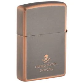 Zippo Feuerzeug Limited Edition Pirate Skull Rustic Bronze Benzin