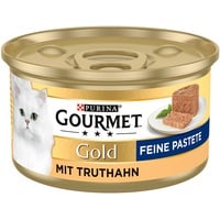 24x85g Mix Thunfisch&Truthahn Feine Pastete Gourmet Gold Katzenfutter