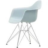 Vitra - Eames Plastic Armchair DAR RE, verchromt / eisgrau (Filzgleiter basic dark)