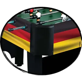 CARROMCO Kickertisch Deutschland-XT Fußballtisch Kicker Limitierte EM-Edition 4x Kickerbälle - Schwarz/Rot/Gold
