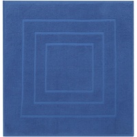 Betz Badvorleger Palermo 100% Baumwolle Badematte Badteppich Duschvorlage Größe 60x60 cm Qualität 680g/m2 Farbe blau