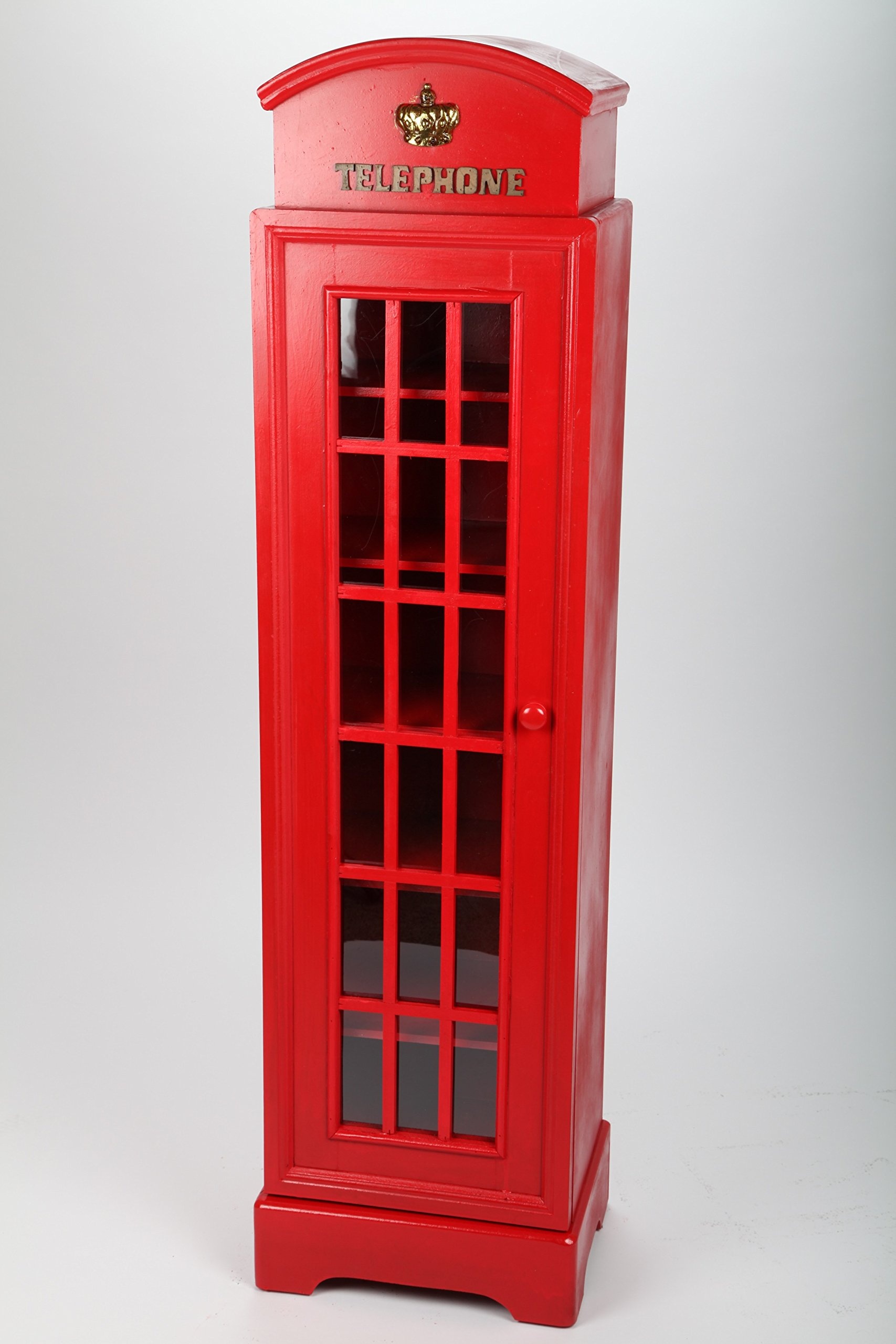 point home Design-Schrank Telephone, Retro, rot, 130cm