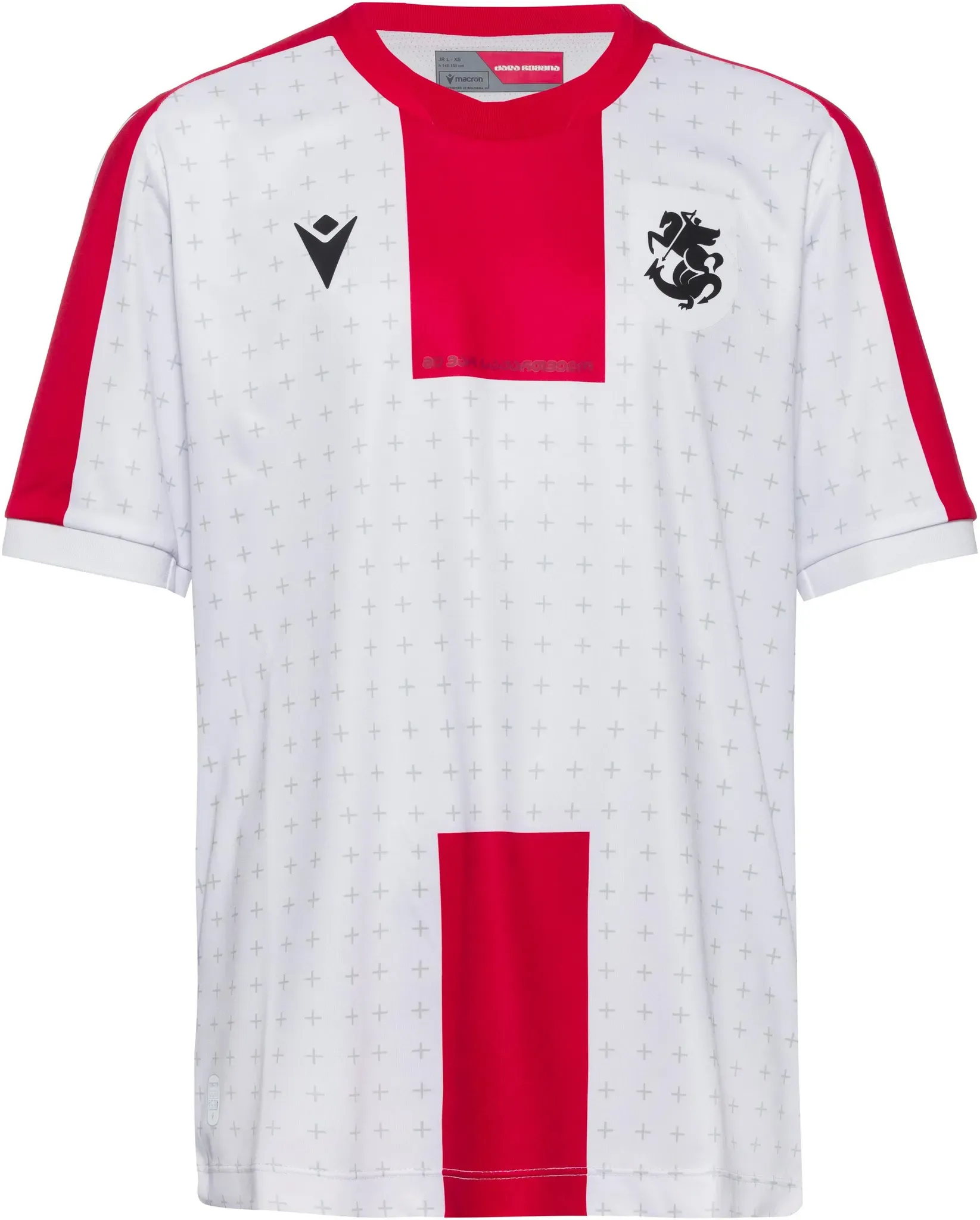 macron Georgien 2024 Heim Teamtrikot Kinder in weiß, Größe 128 - weiß