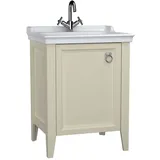 Vitra Waschtischunterschrank 1 Tür 64,5 x 88 x 53 cm Elfenbein Matt/Weiß Hochglanz