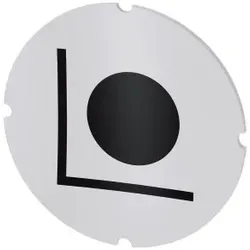 Siemens 3SU19000AB710RM0 Einlegeschild für Leuchtdrucktaster, rund, milchig, Symbol: Einrichten  - 10 Stück