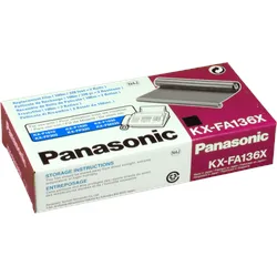 2 Panasonic TT-Bänder KX-FA136X schwarz