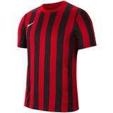 Nike Striped Division IV Jersey SS T-Shirt, University Red/Black/White, XL