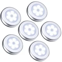 loficoper Bewegungsmelder, Lampe, automatisches Nachtlicht, Sensor-Lampen, zum Kleben, batteriebetrieben, kabelloses LED-Licht für Schrank, Treppe, Schrank, Küche