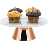 Echtwerk Tortenplatte aus Marmor, (Kupfer, 30 Ø