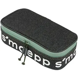 Brunnen Schlampermäppchen s'maepp urban classic schwarz/grün, 22,0 x 11,0 cm