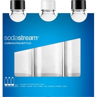 Sodastream PET-Flasche 3 x 1 l schwarz/weiß