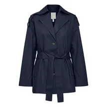Fransa Wintermantel "Jacke FRNINA", Damen, Gr. L, blau (navy blazer), Obermaterial: 100% Baumwolle CO., Mäntel Wintermantel