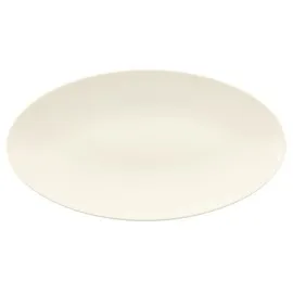 SELTMANN WEIDEN Servierplatte Seltmann Weiden Zoè fine diamond uni Servierplatte oval 33x18 cm, Porzellan, (Servierplatte) weiß