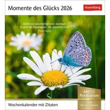 Harenberg Momente des Glücks Postkartenkalender 2026 - Wochenkalender mit Zitaten, mit 53 Postkarten: Positive Stimmung und Zufriedenheit im Postkartenformat. ... und schönen Fotos zum Sammeln und Verschicken
