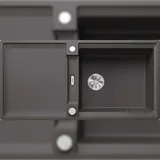 Blanco Adira XL 6 S rechts Einbau von Oben silgranit grau Handbetätigung 1000 x 500 mm
