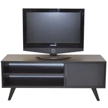 moebel-direkt-online Heike TV-Möbel 110 x 40 x 44 cm Schwarz Metall/Massivholz/Melamin/Holzwerkstoff