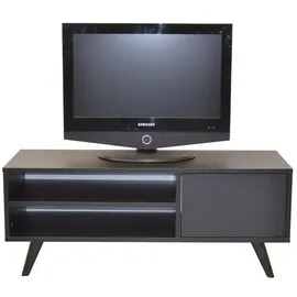 moebel-direkt-online Heike TV-Möbel 110 x 40 x 44 cm Schwarz Metall/Massivholz/Melamin/Holzwerkstoff