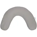 Theraline Reisekissen Nackenkissen inkl. Bamboo-Jersey-Bezug, Grau, 100 x 21 cm