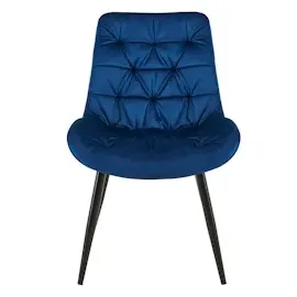 CLP 2er Set Esszimmerstuhl Rossford dunkelblau