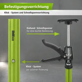 Trutzholm 3x Türspanner Zargenspanner 57 - 117 cm Klicksystem Teleskopstütze Einhandstütze