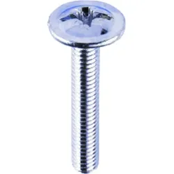 MB-Befestigungsschraube, M4x8mm, Kreuz- und Doppelschlitz, Stahl galv.verz.