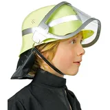 Das Kostümland Kostüm Feuerwehr Helm mit Visier zum Kinderkostüm - Gelb gelb