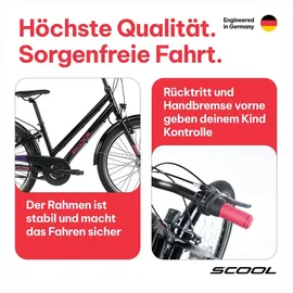 S'COOL chiX pro 24 Zoll RH 32 cm schwarz/pink