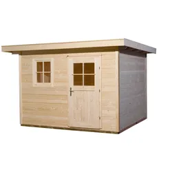 Gartenhaus WEKA "170 Gr.3 natur", beige (naturbelassen), Fußboden im Gartenhaus, ohne Rück- und Seitenwand, ohne Dacheindeckung, Holz, Gartenhäuser