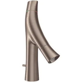 Hansgrohe Starck Organic Zweigriff-Waschtischmischer Brushed Nickel
