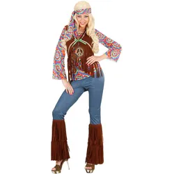 Hippie Damen Classic Kostüm - S