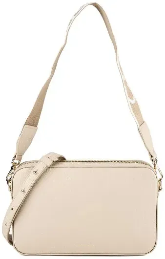 Coccinelle Teb Schultertasche Leder 25 cm  gelb