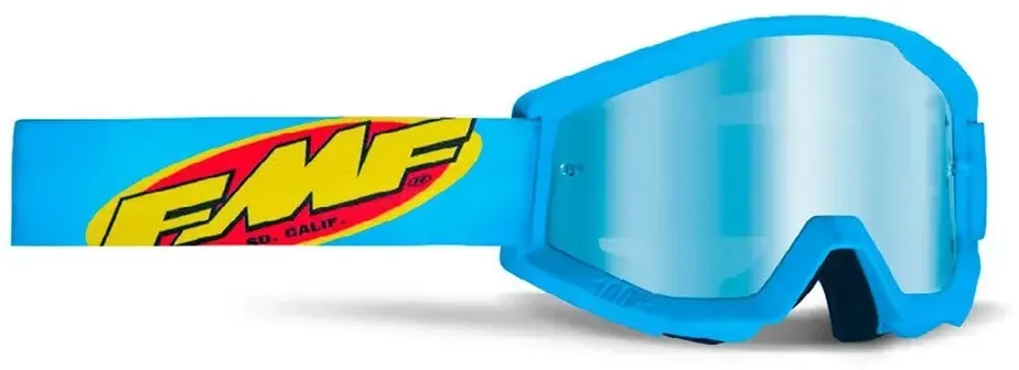 Fmf Powercore Core F5005100004 Offroad-brille - Cyan - Mirror Blue