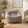 I.C.O.N. Icon Sitzsack Sessel für Erwachsene, Grau, Flauschiger Cord Stoff, Riesen Sitzsack Cord mit Füllung, Bean Bag Chair, Bequemer Sessel Wohnzimmer, Lounge, Schlafzimmer, Büro