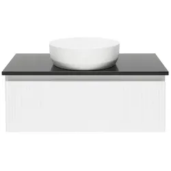 SAT Badezimmerschrank unter dem Waschbecken Evolution 98x30x44,8 cm Weiß Matt SATEVO100WMZ