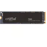Crucial T500 2TB NVMe SSD Gen4 M.2 2280 2000GB interne SSD (2 TB) M.2" 7400 MB/S Lesegeschwindigkeit, 7000 MB/S Schreibgeschwindigkeit, PCIe Gen4 NVMe, TLC NAND, DirectStorage, Acronis Cloning Tool schwarz