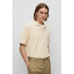 Poloshirt BOSS ORANGE „Petempesto“ Gr. M, beige (light_beige) Herren Shirts Kurzarm mit Polokragen