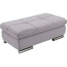 Set One by Musterring Stauraumhocker SO 4100 128 x 43 x 68 cm Silber