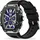 ICE-Watch ICE boliday Black Blue Silver Steel - Schwarze Herrenuhr mit Silikonarmband - 024364 (Large)